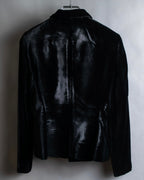 "GUCCI" Velvet shaped shawl collar tailored jacket