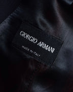 "GIORGIO ARMANI" Deep satin backed tailored wool vest