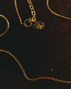 "Christian Dior" 90's Rhinestone padlock pendant necklace
