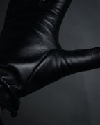“HERMES” 2000’s Jumbo hook leather gloves