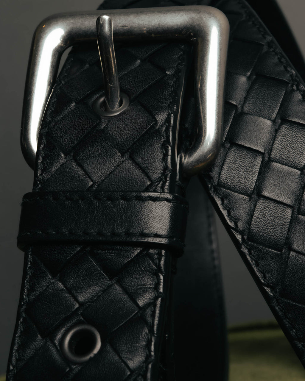 "BOTTEGA VENETA" 00's-10's Intrecciato leather belt