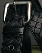 "BOTTEGA VENETA" 00's-10's Intrecciato leather belt