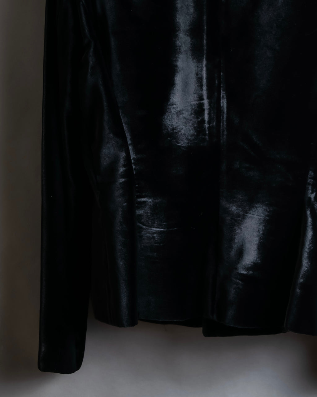 "GUCCI" Velvet shaped shawl collar tailored jacket