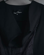 "tricot COMME des GARCONS" 2004 SS draped lapel cropped vest
