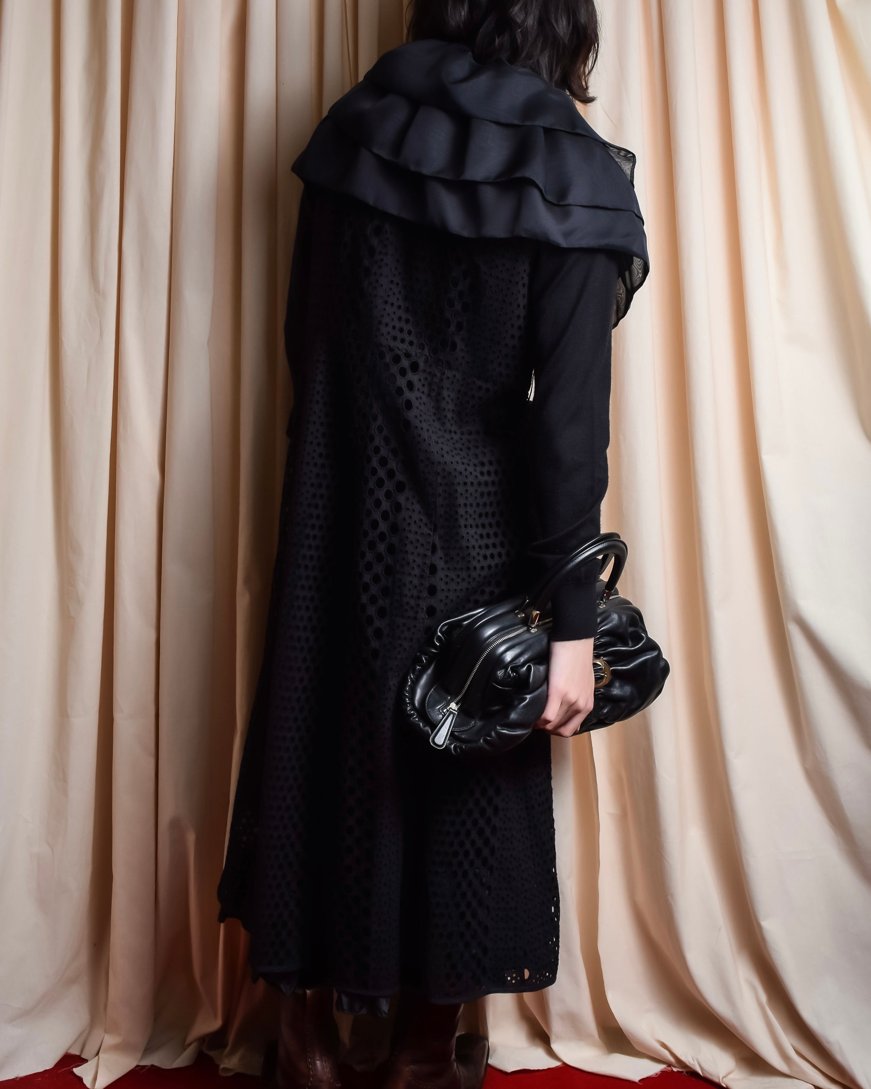 "NOKO OHNO" Layered organza frill embroidered dress