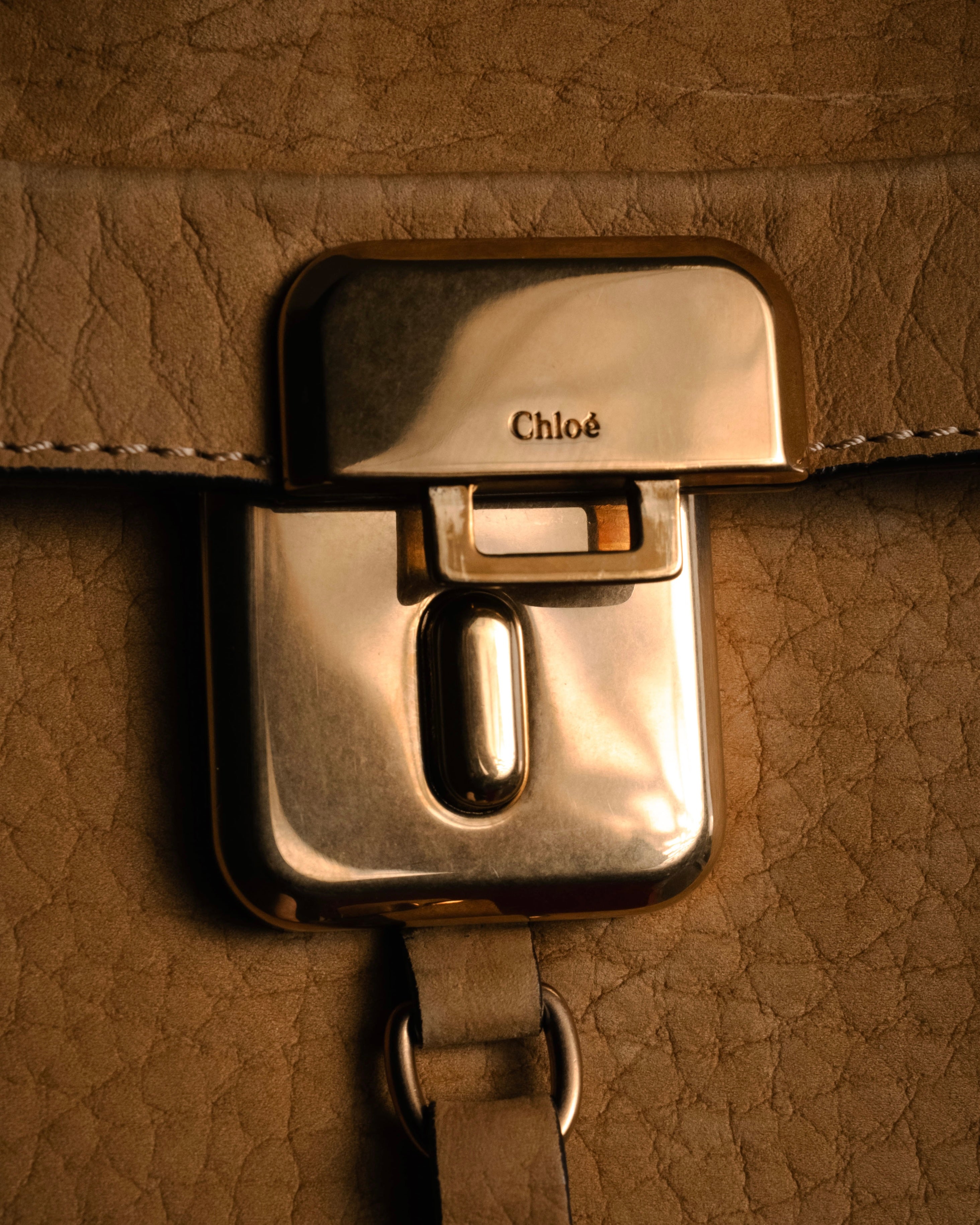 “Chloé” 12-14 Alice bicolor trapeze tote bag