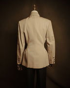 –SPECIAL– “Jean Paul GAULTIER FEMME” 90’s-00’s sculptural scarf collar tailored jacket