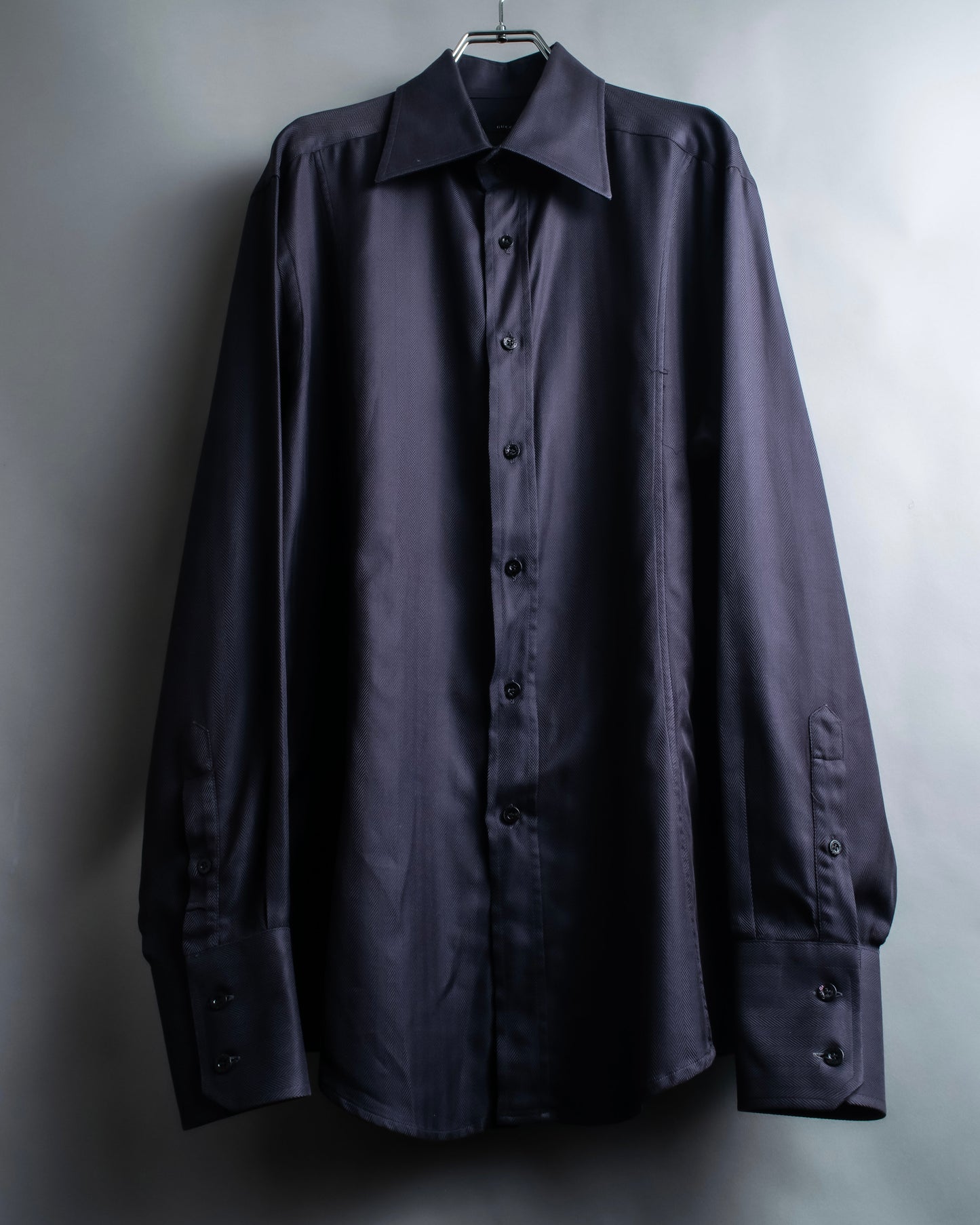 "GUCCI" Herringbone weave oversized shirt