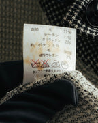 "Christian Dior" 80's-90's Wool-blend houndstooth jacket