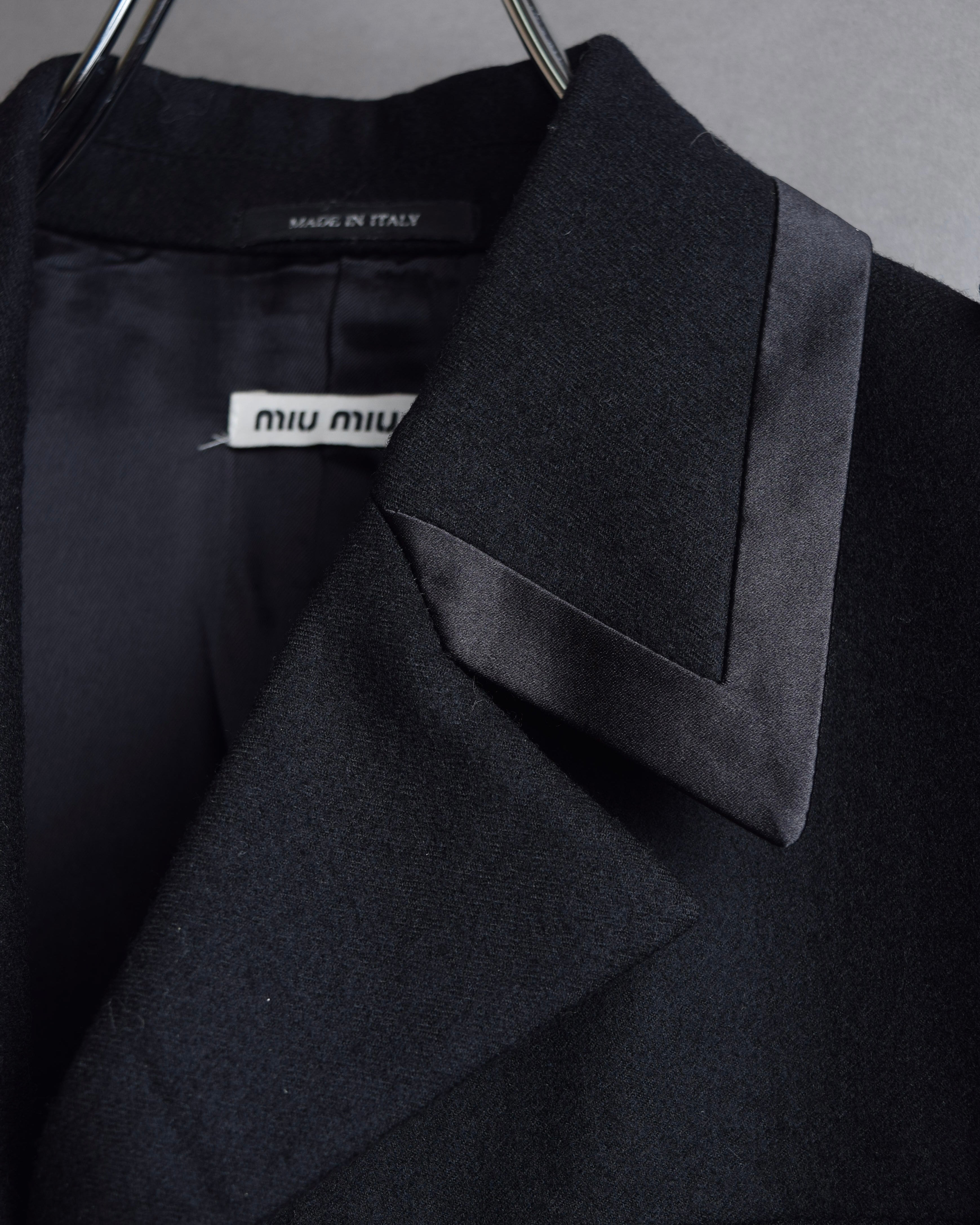 "MIU MIU" Military details trimmings tailored jacket