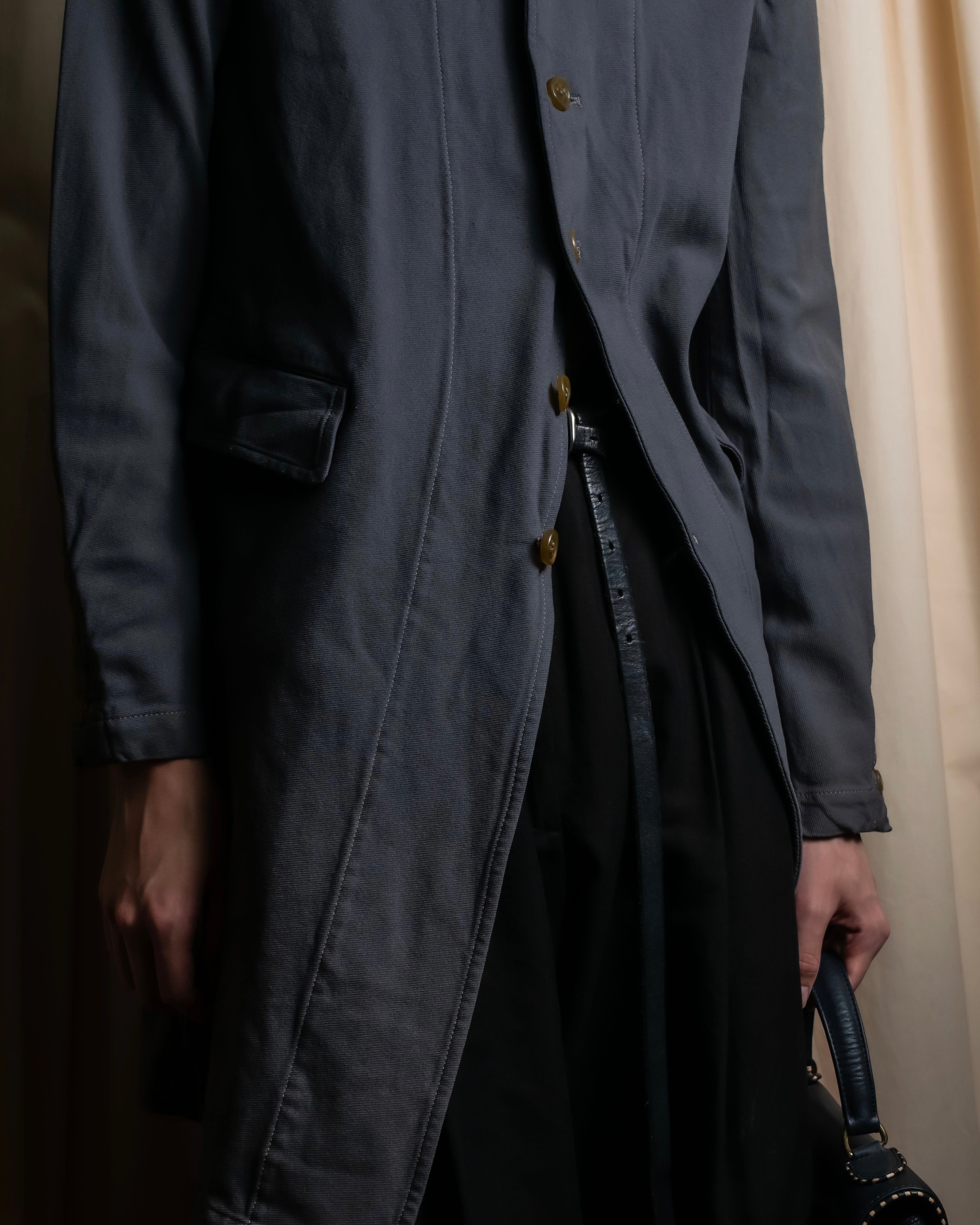 "COMME des GARCONS COMME des GARCONS" Stitchwork placket cut line coat