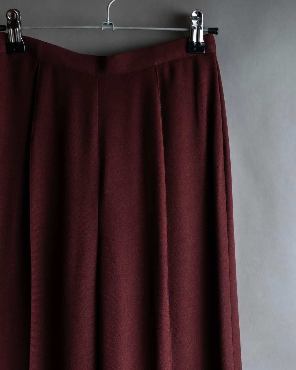 "JEAN PAUL GAULTIER" Beautiful drape burgundy wide slacks