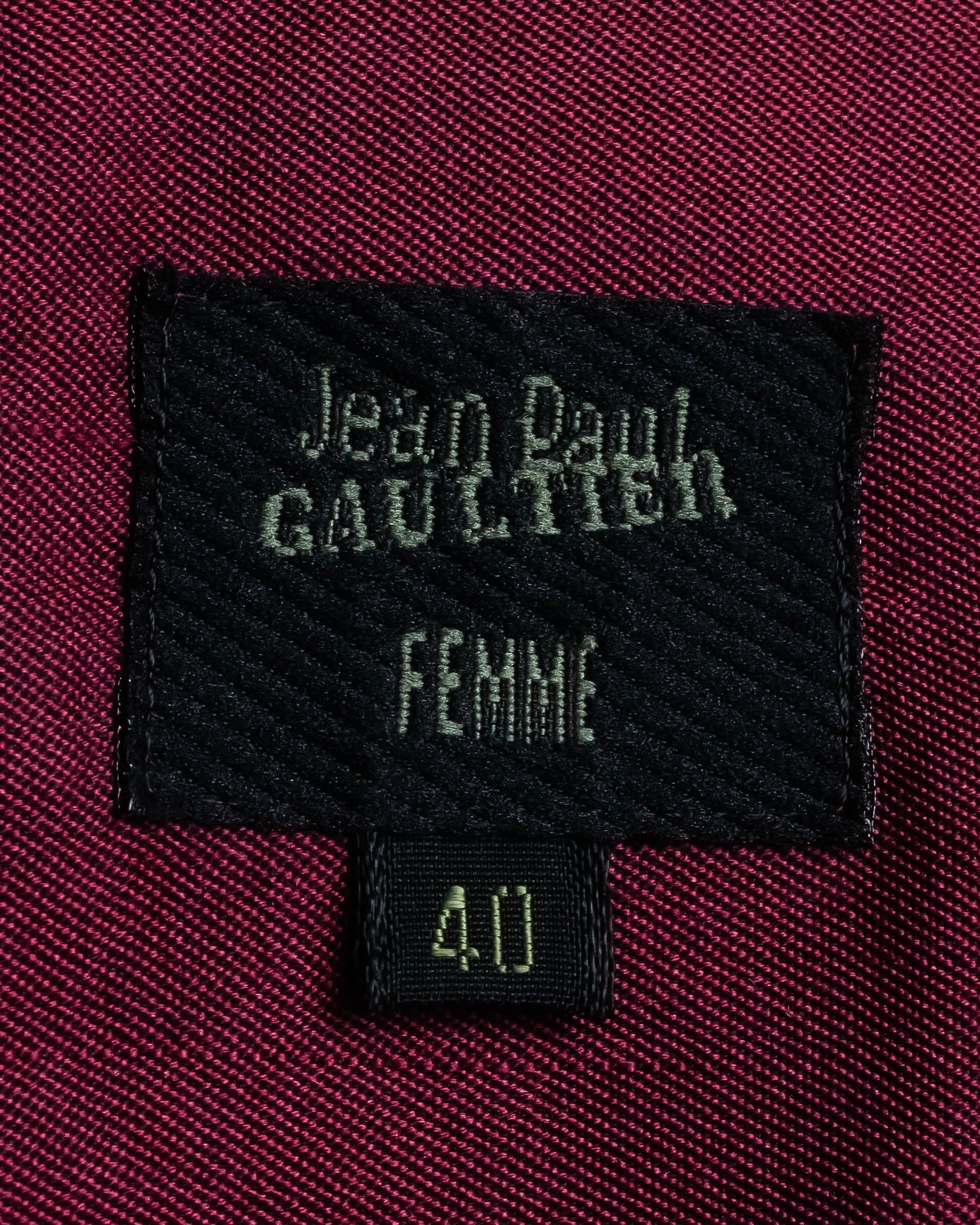 "JEAN PAUL GAULTIER FEMME"
 Waist different material switching design shirt