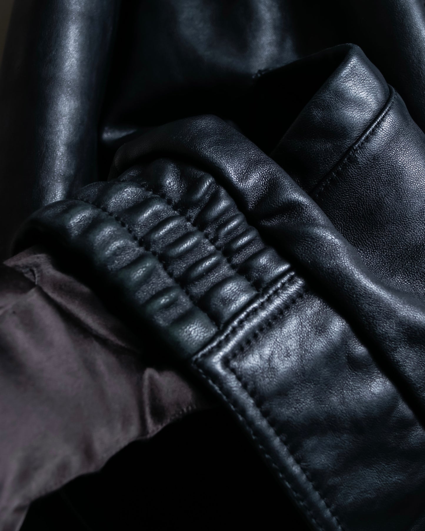 "M. JULIAN" High quality leather single riders blouson