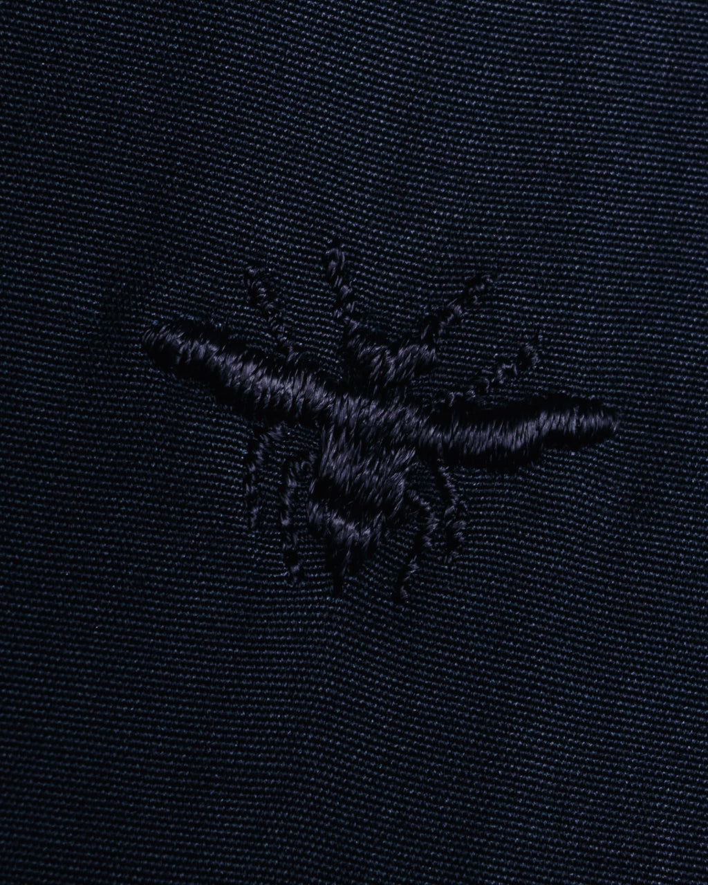 "Dior" 2017 AW Minimal fly-front bee-embroidered shirt