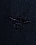 "Dior" 2017 AW Minimal fly-front bee-embroidered shirt