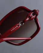 "GUCCI" Gold parts design square frame sunglasses