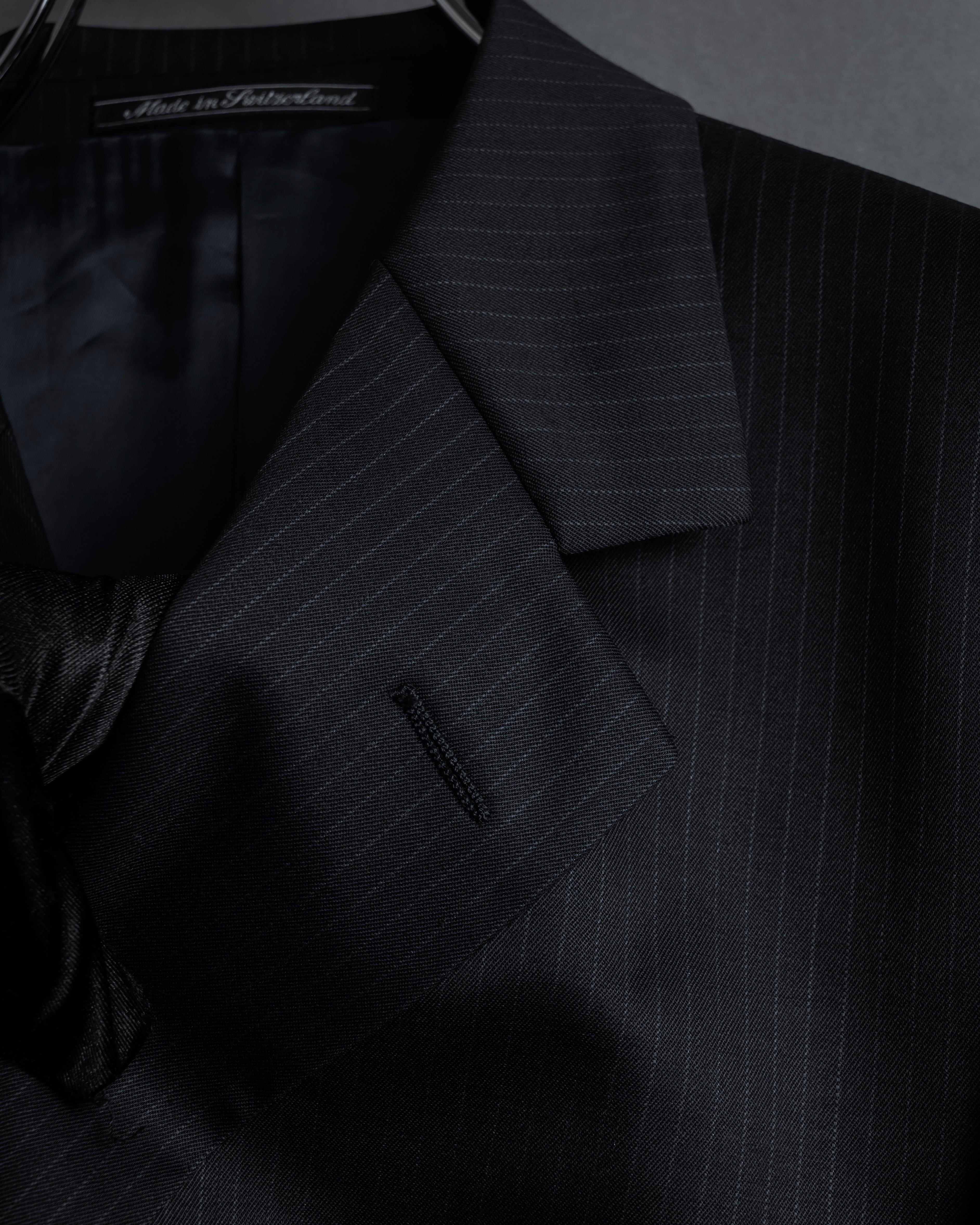 "GUCCI" 90's Elegant suiting pinstripe set up