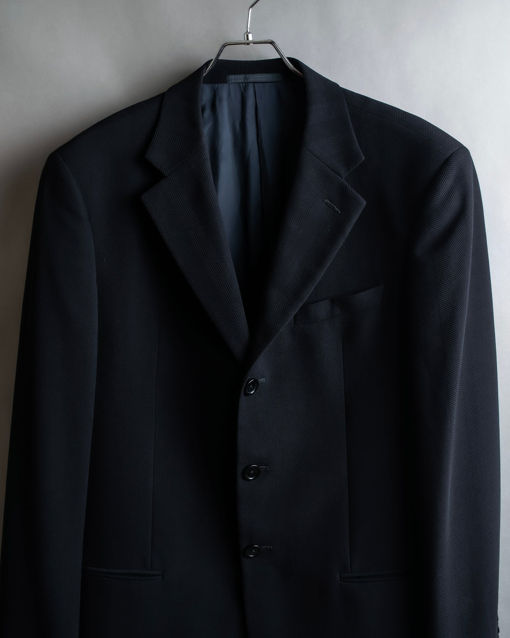 "ARMANI COLLEZIONI" Herringbone weave classical detail set up