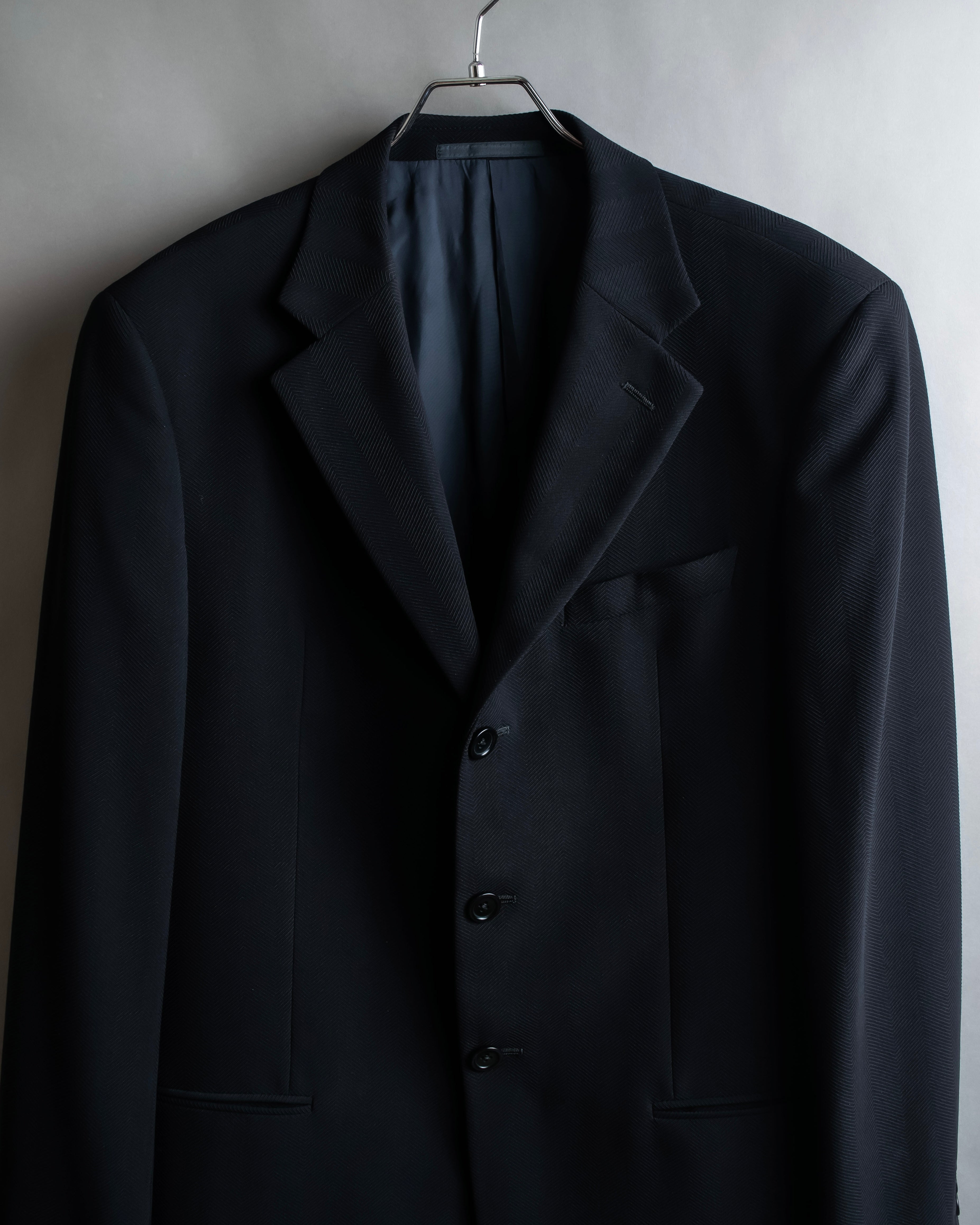 "ARMANI COLLEZIONI" Herringbone weave classical detail set up