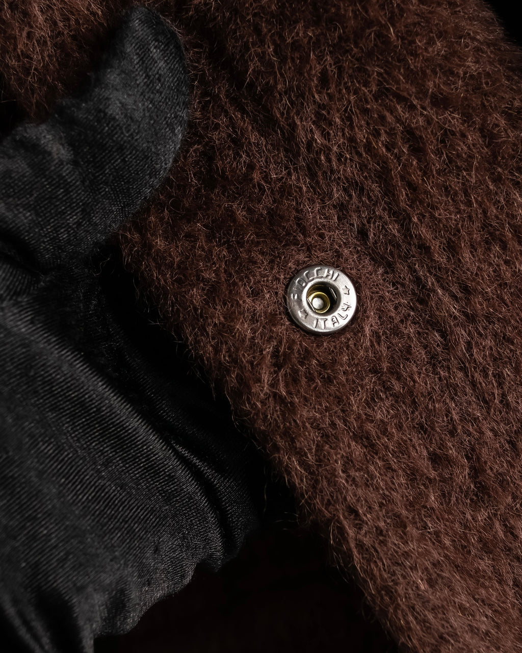 "Max Mara" Alpaca wool belted stand collar long coat