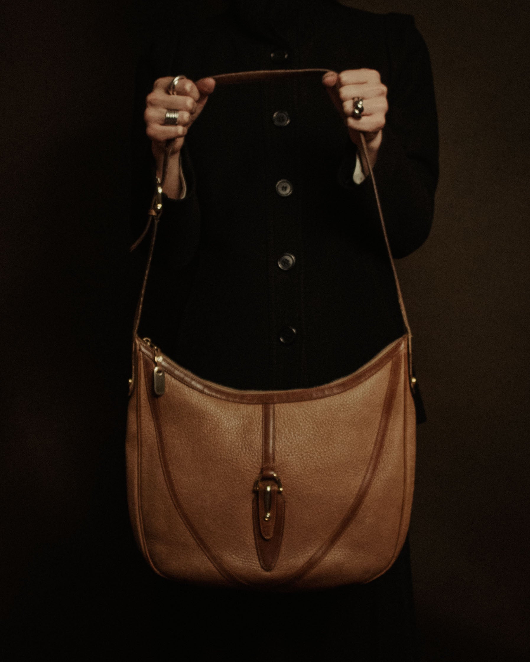 –SPECIAL– "GUCCI" 70’s pigskin horsebit piston hobo bag