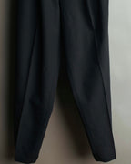 "Y’s" 90's-00's Vintage architectural high-waisted wide tapered wool trousers