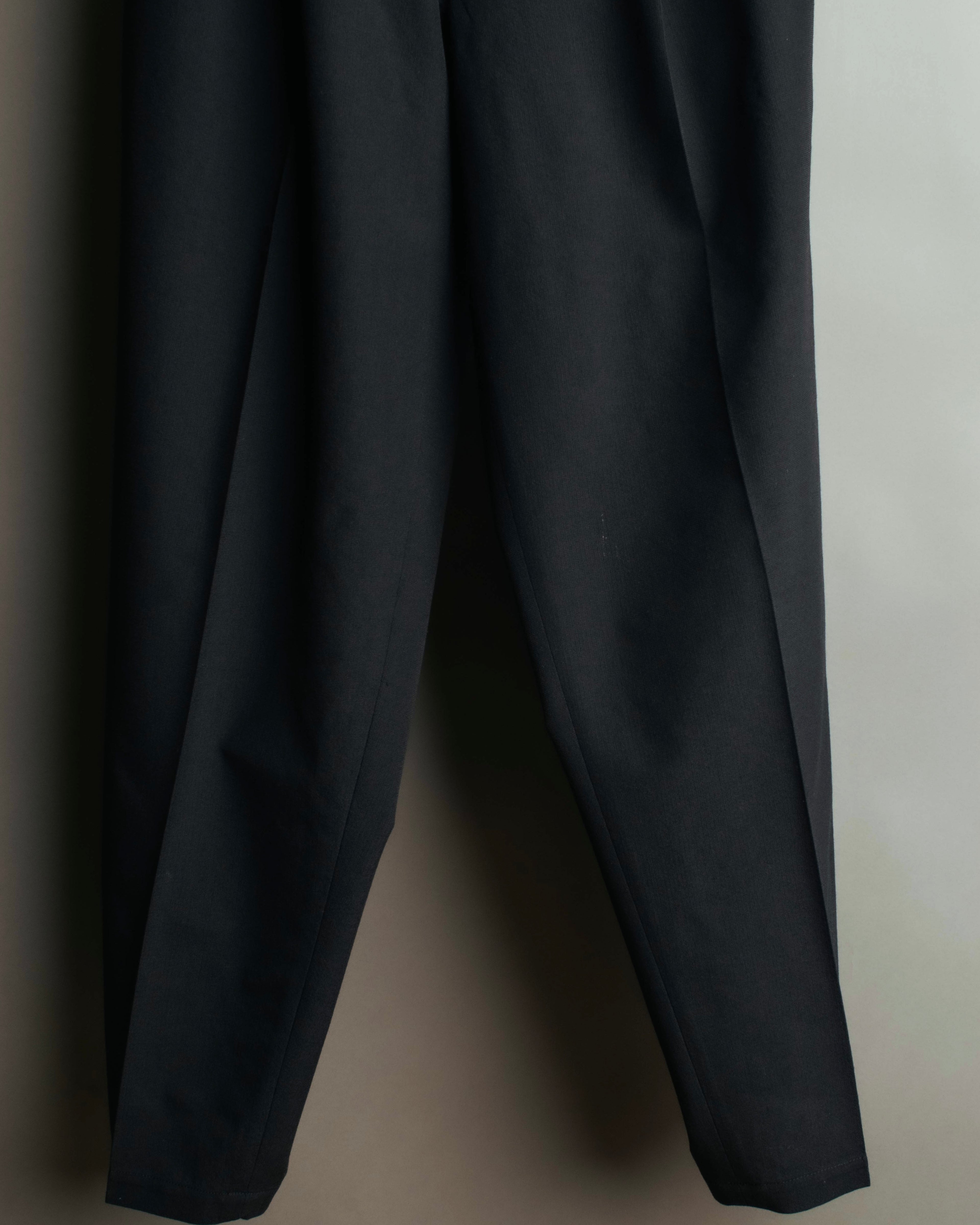 "Y’s" 90's-00's Vintage architectural high-waisted wide tapered wool trousers