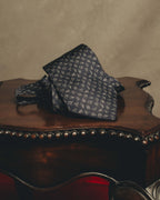 "Hermès" 80's-90's Classic jacquard silk necktie