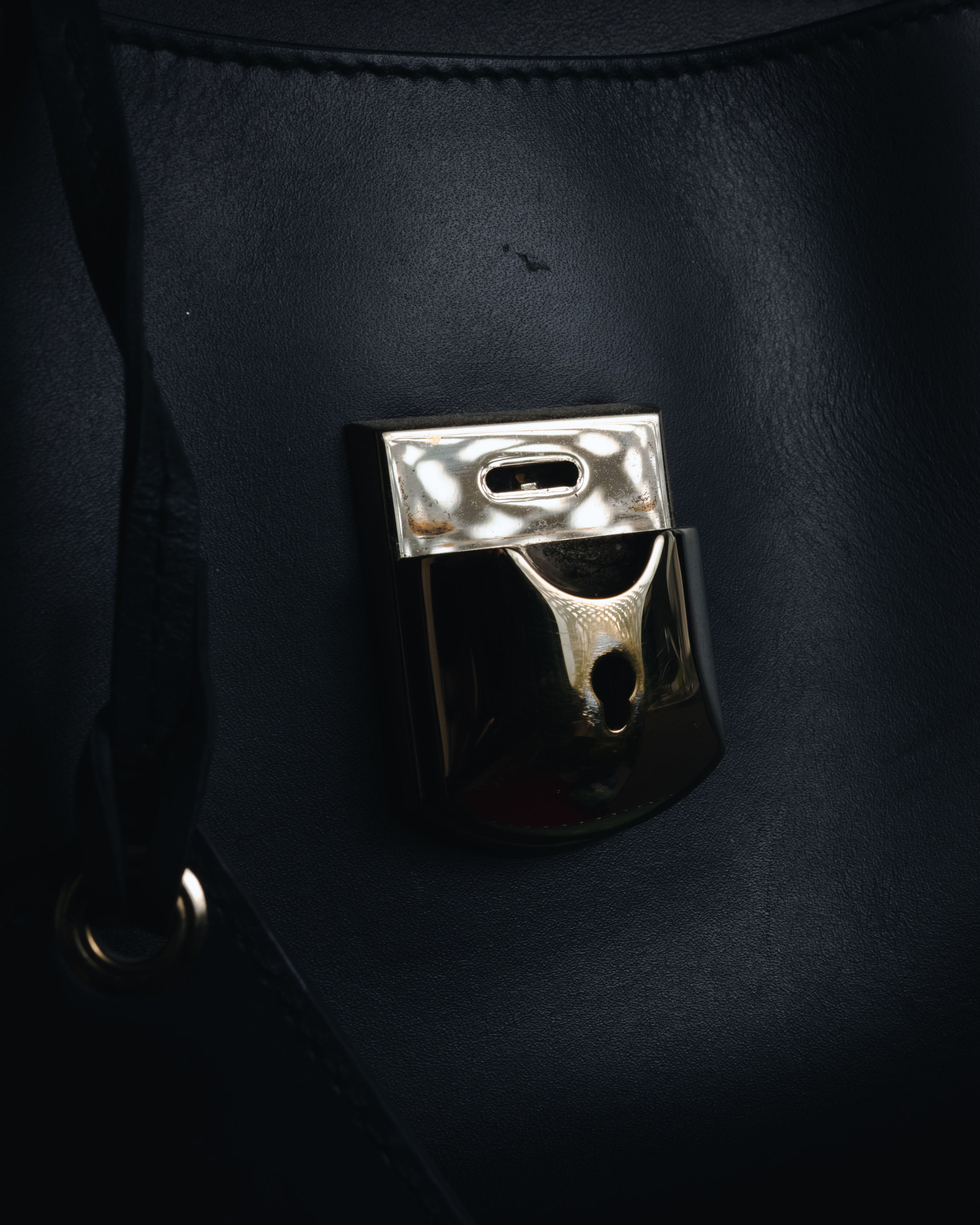 "BALENCIAGA" 2013 Autumn/Winter Padlock All Afternoon Structured Leather Bag