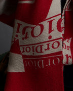 "Christian Dior" Logo pattern twill muffler