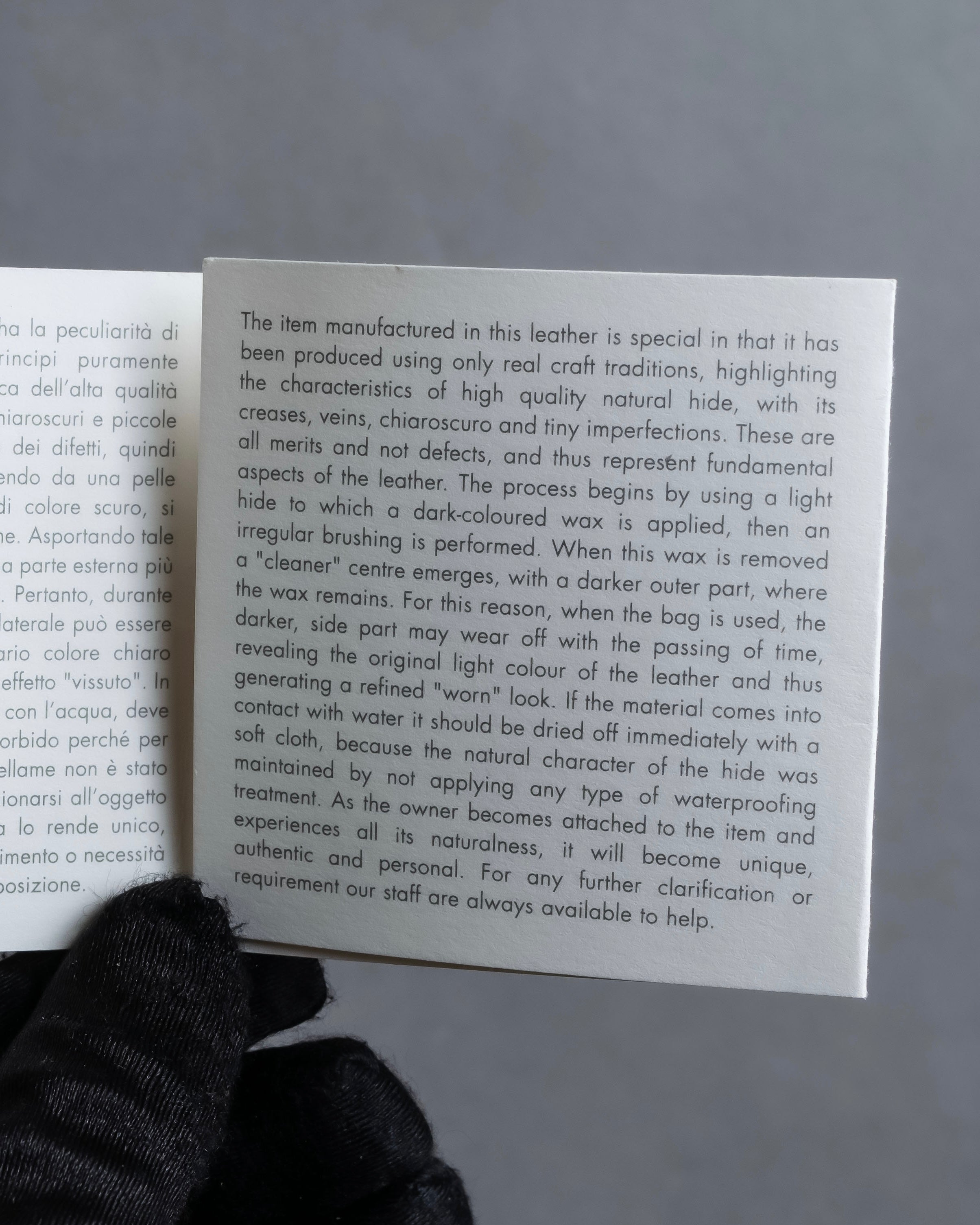 "GUCCI" Horizontally shaped cord-wrapped handle leather bag