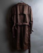"CHRISTIAN DIOR MONSIEUR"
 Dark brown oversized trench coat