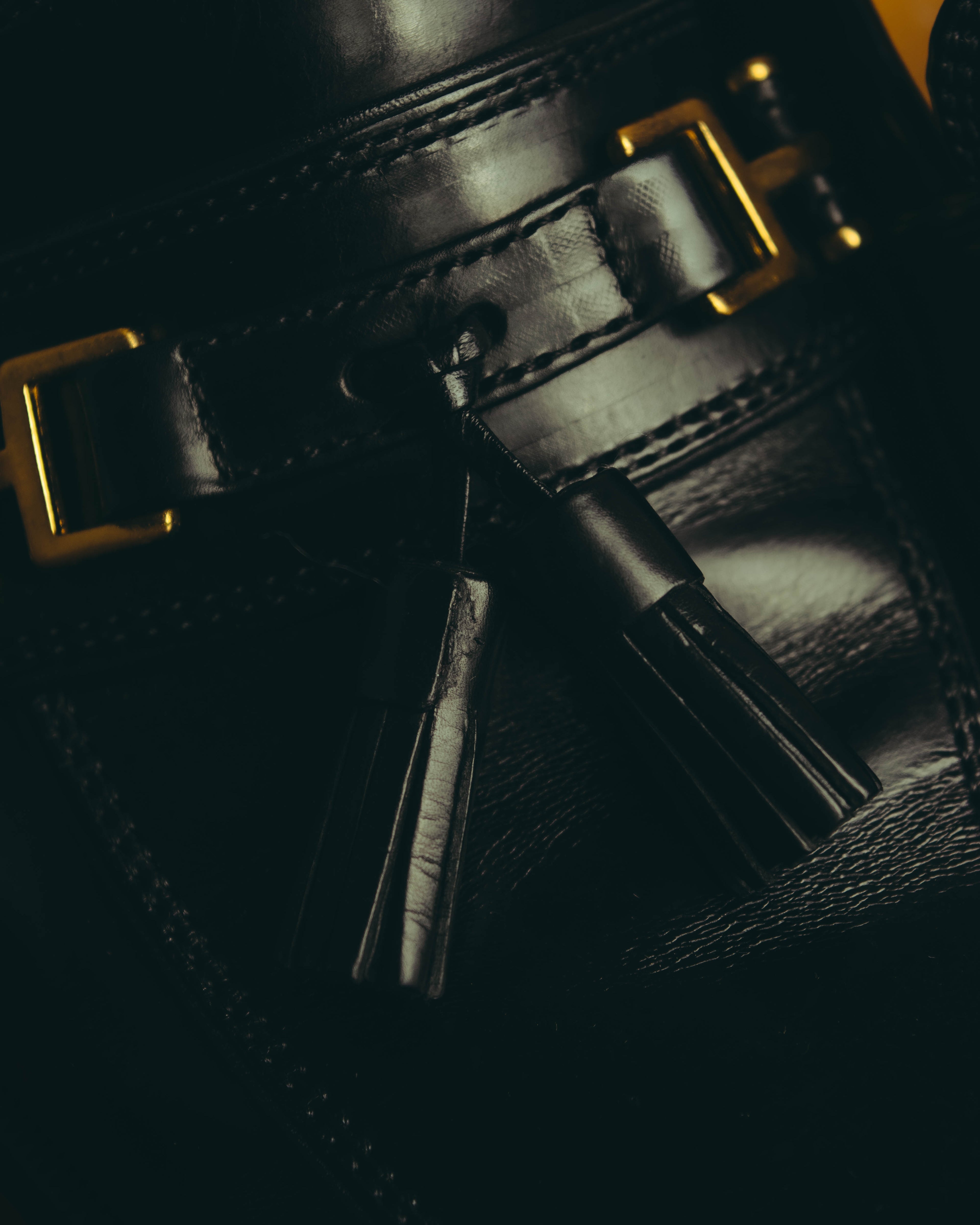 "Yves Saint Laurent" 90's-00's Tassel bit leather loafers