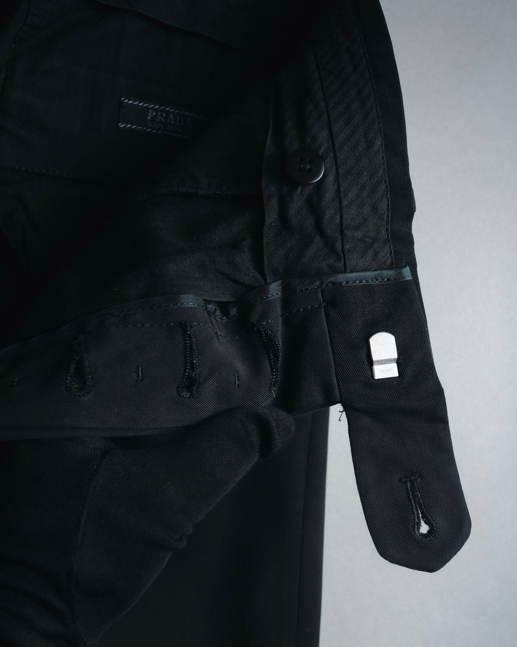 "PRADA" 1994AW Stretch polyester tailored suit