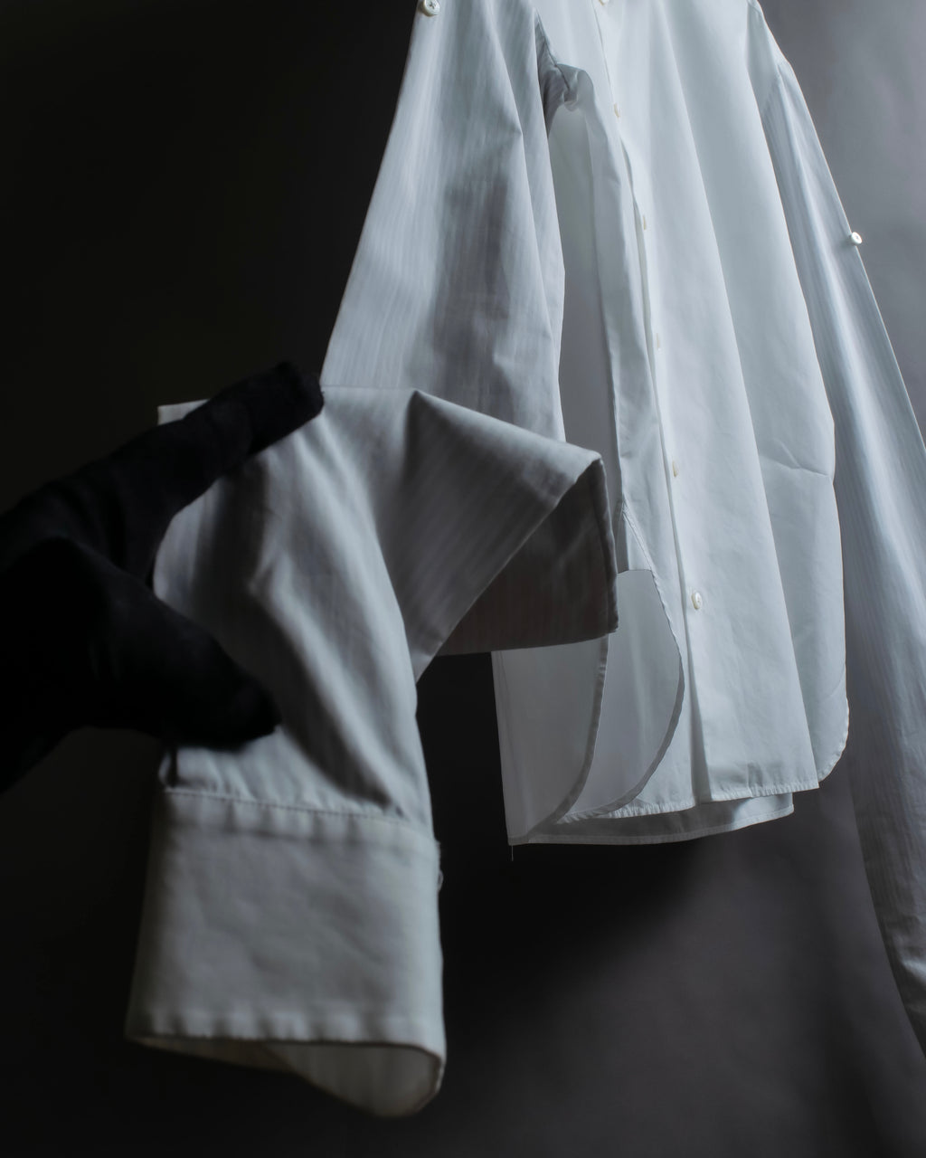 "MAISON MARGIELA" 17AW super long sleeve gimmick cotton shirt
