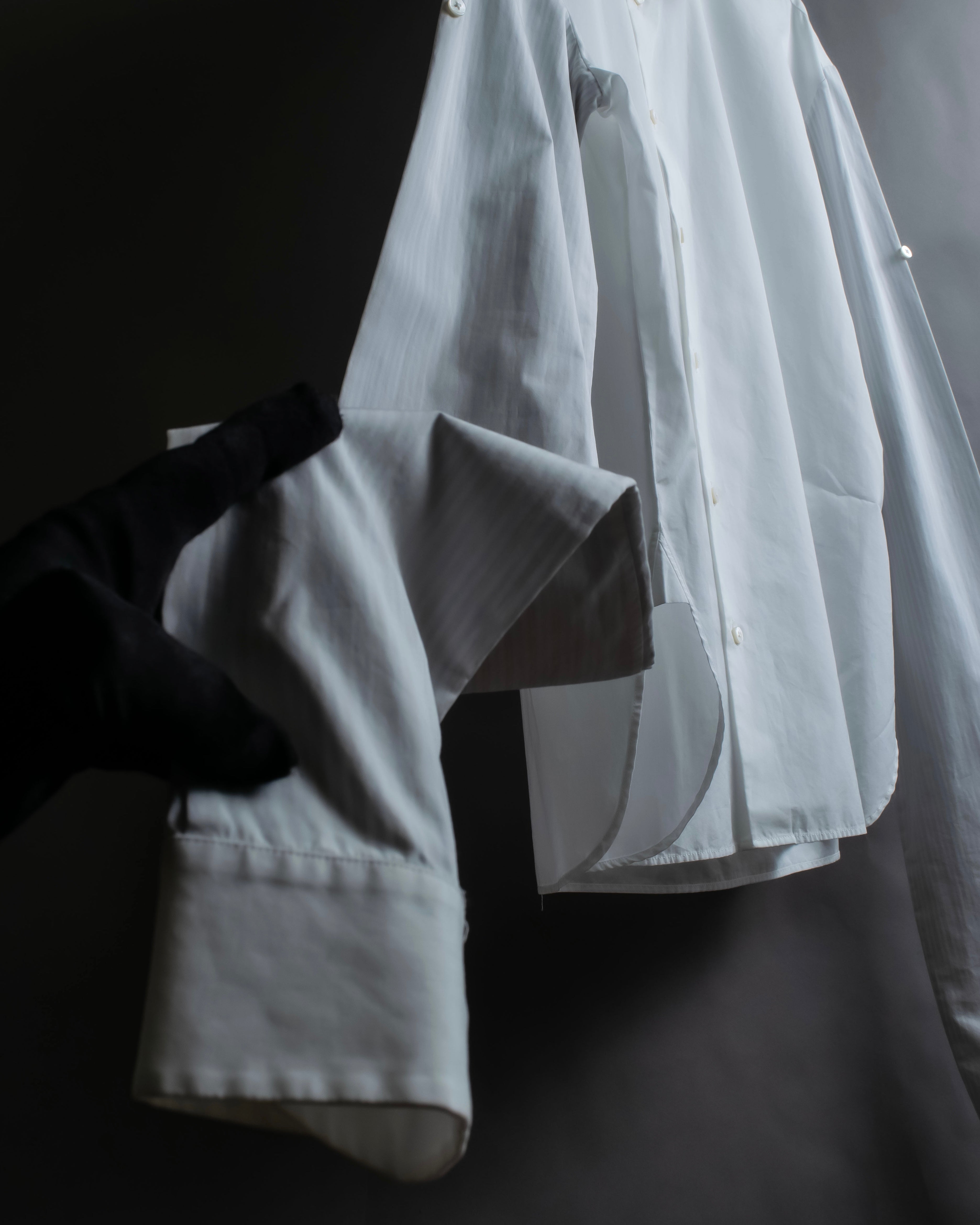 "MAISON MARGIELA" 17AW super long sleeve gimmick cotton shirt