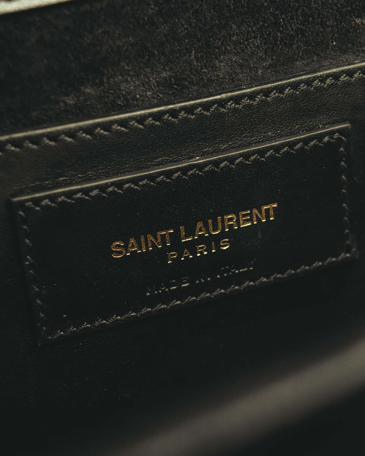 -SPECIAL- "Saint Laurent" 2013-2017 Betty suede and leather geometric flap chain shoulder bag