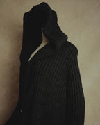 "MM6 Maison Martin Margiela" 00's-10's Alpaca blend hooded knit duffle coat