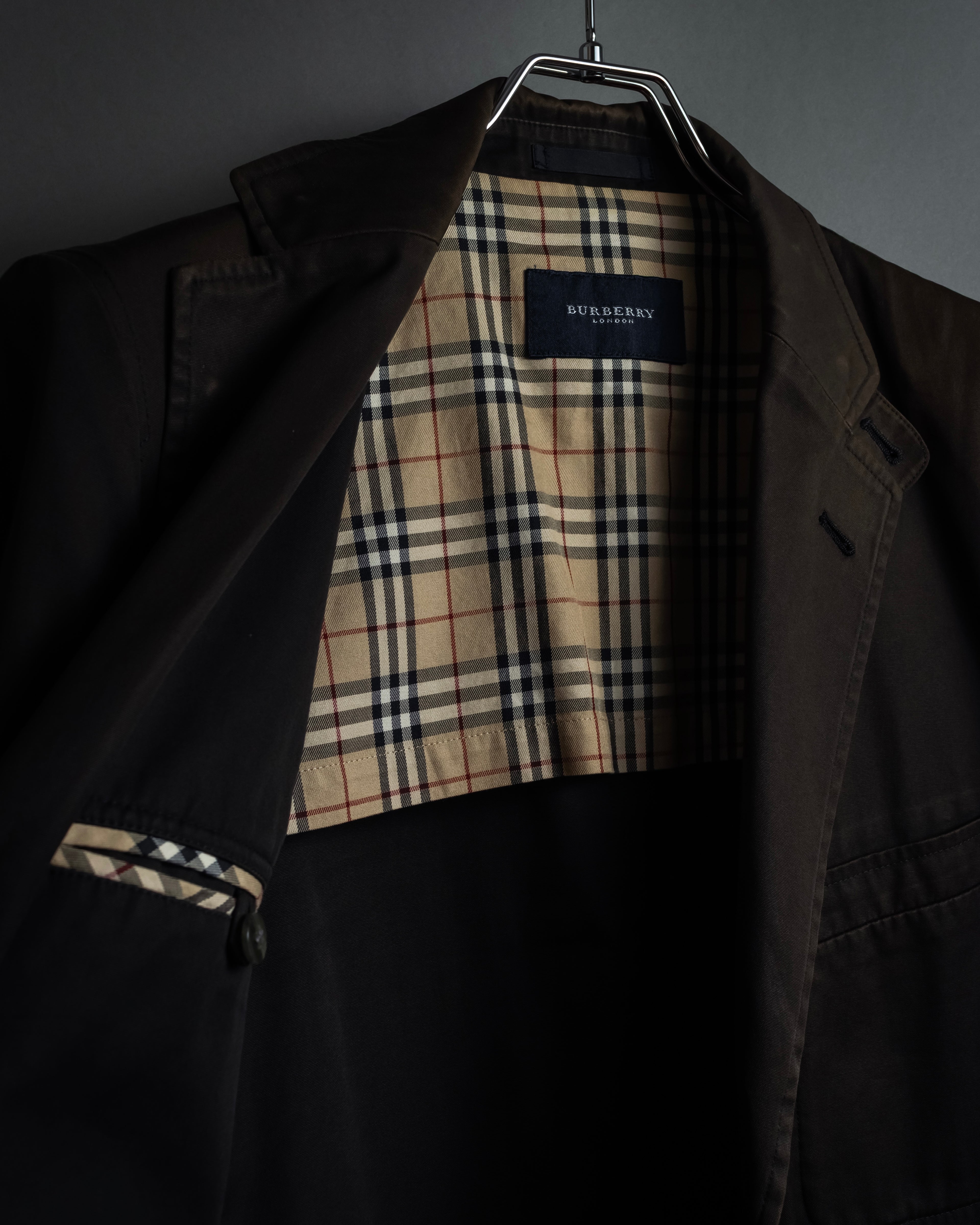 "BURBERRY" Cotton faded tailored jacket