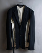 "COMME des GARCONS HOMME PLUS" 17AW Cutting design belted tailored jacket