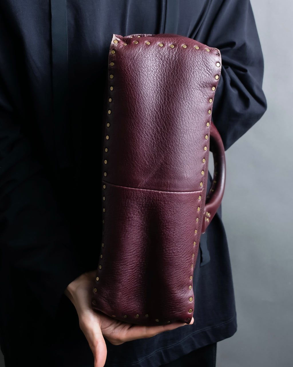 "CELINE" Stud design bordeaux color boogie bag