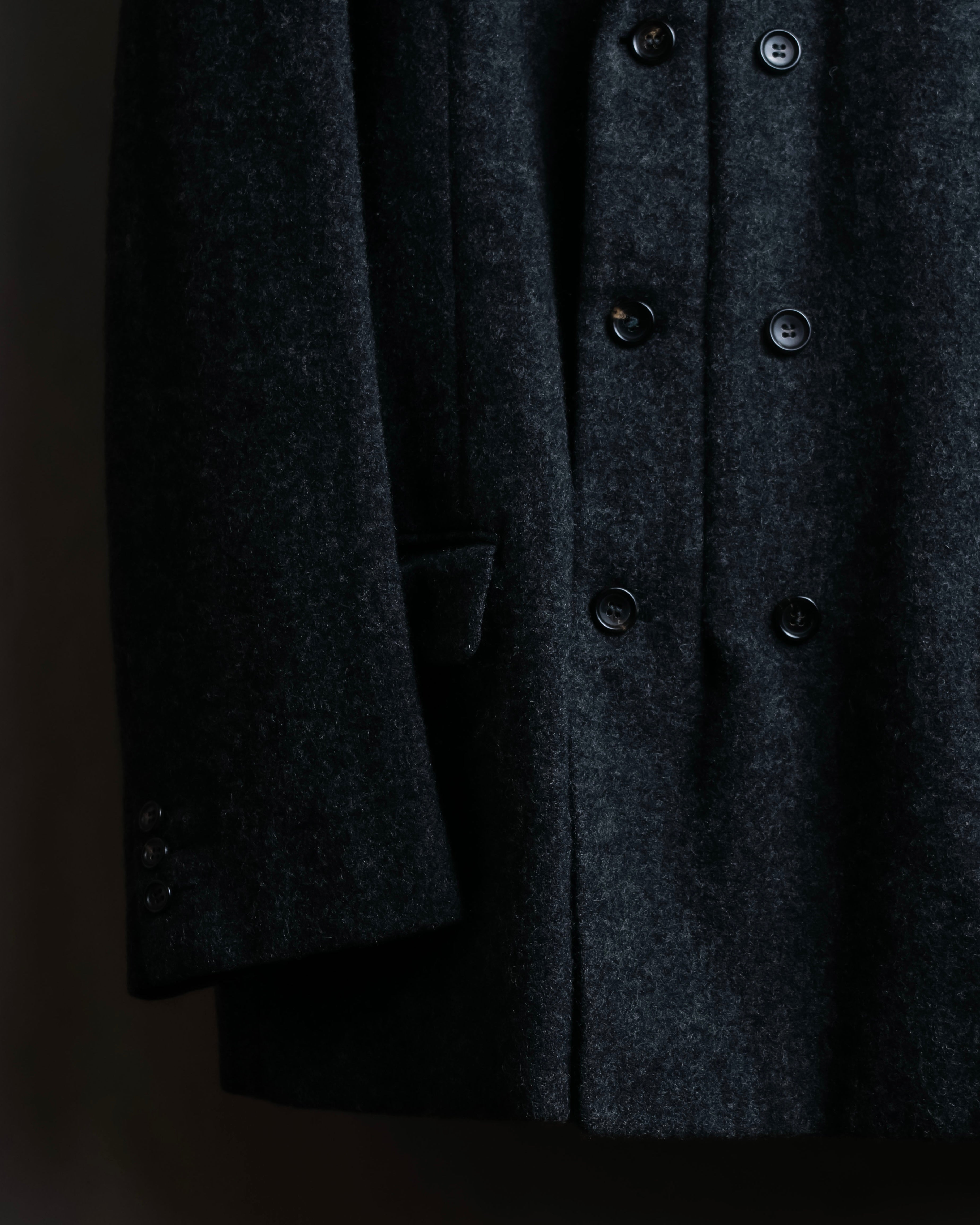 "COMME des GARCONS HOMME PLUS" Structured cut double-breasted tailored jacket