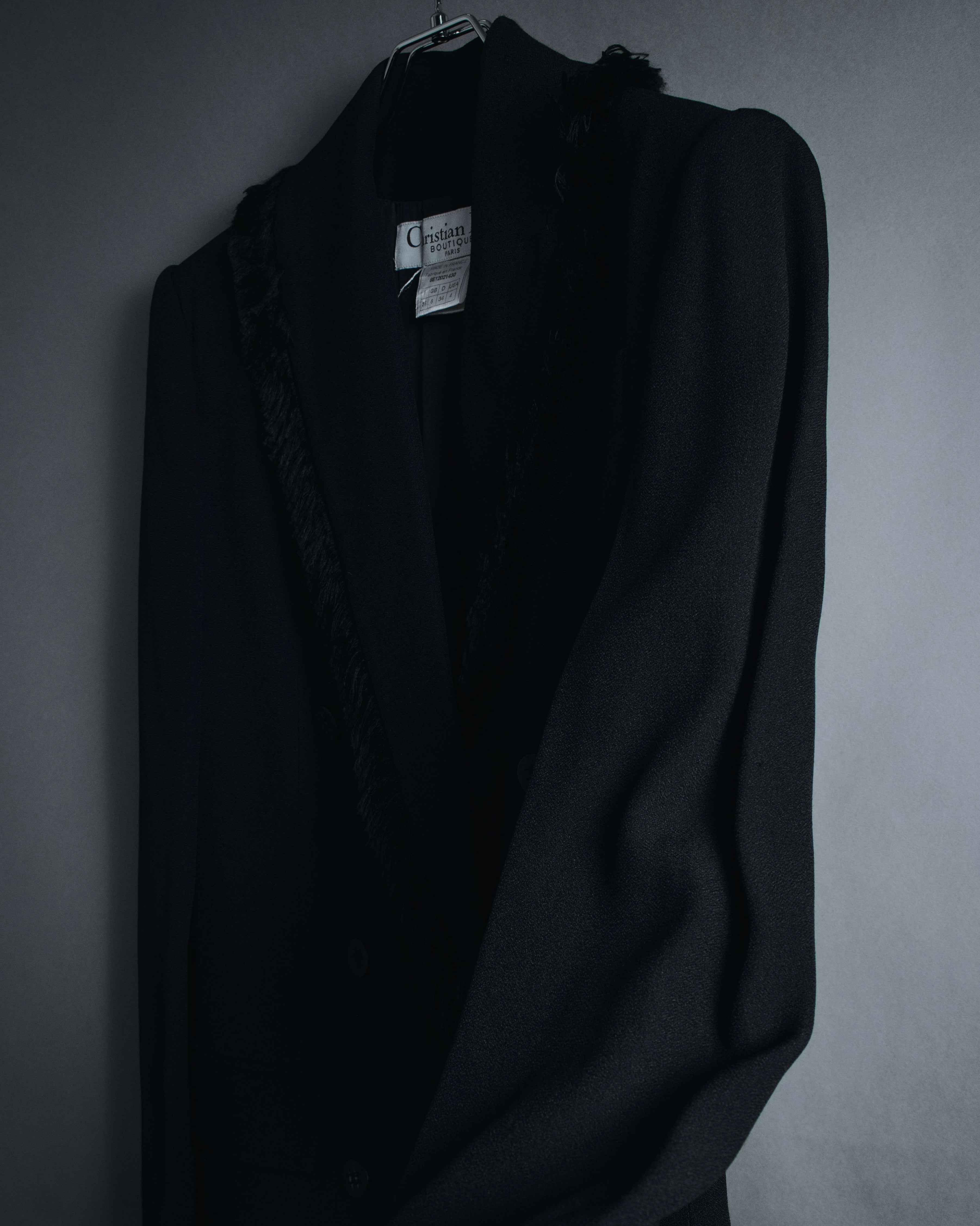 –SPECIAL– "Christian Dior"
98SS fringed peak lapel double breasted jacket