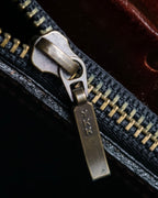 "JEAN PAUL GAULTIER" Logo engraved crocodile embossed 2way leather bag