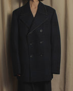 Abrigo de cuadros de doble botonadura "HUGO BOSS"