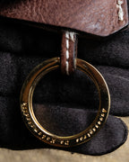 "ADMJ" Leather &amp; canvas combination 2way shoulder bag