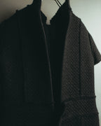 “CHANEL” 04AW textured tweed short sleeve jacket