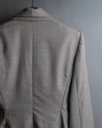 "Christian Dior" Double shawl collar design tailored jacket