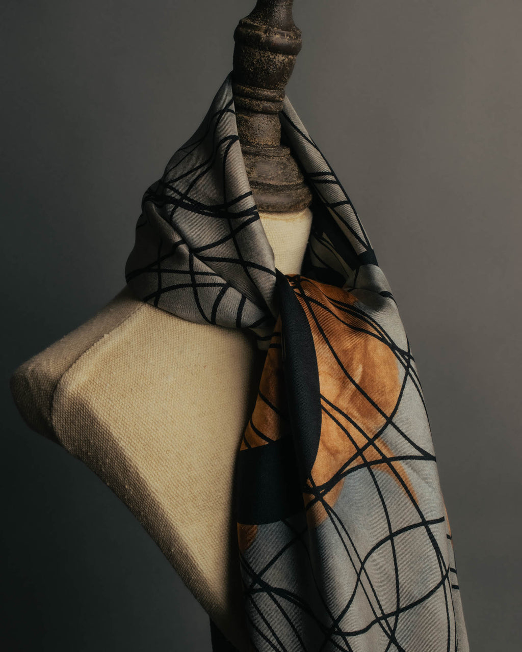 “Jean Paul Gaultier” 90’s-00’s Graphic logo scarf